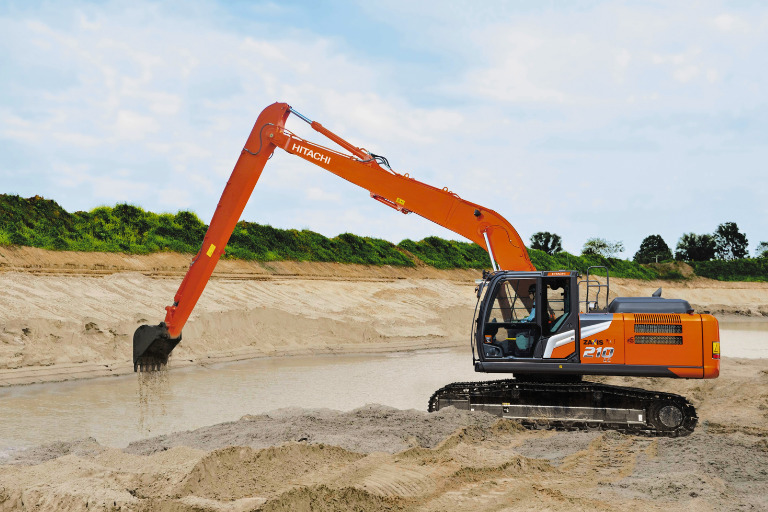 未使用 HITACHI ZAXIS 345 日立建機 油圧ショベル HYDRAULIC EXCAVATOR でけ 1/50